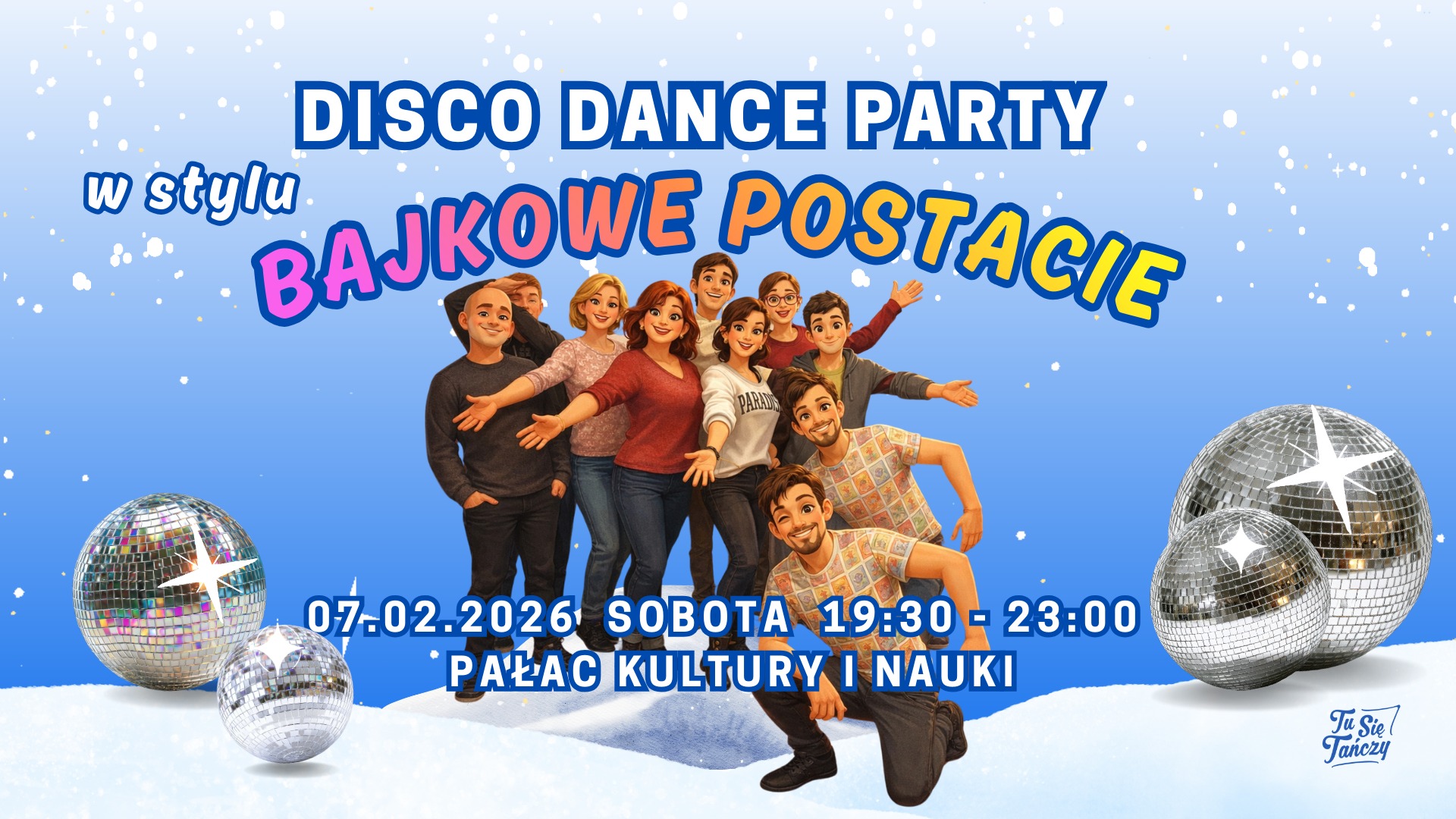 Impreza Disco Dance Party w stylu POSTACIE bAJKOWE!