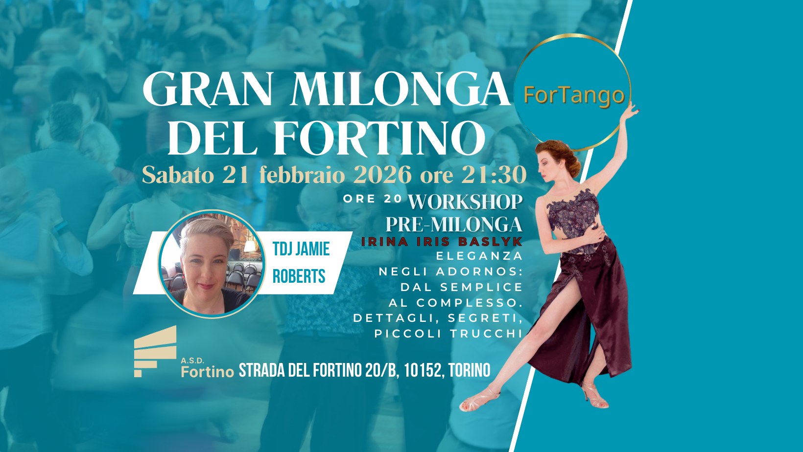Gran Milonga del Fortino, Tdj Jamie Roberts, 21 Febbraio 2026