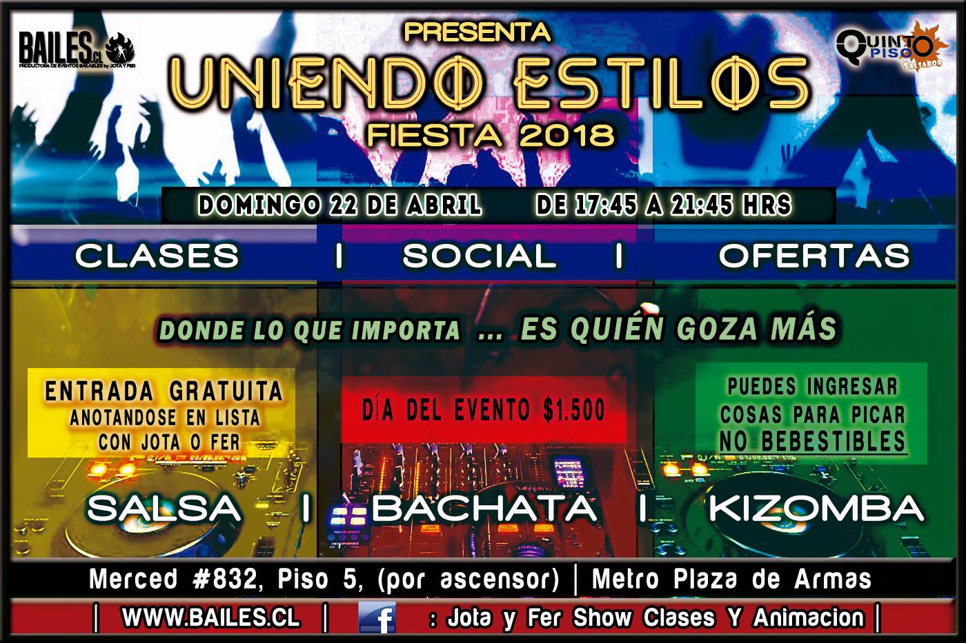 Uniendo Estilos Salsa Bachata Kizomba