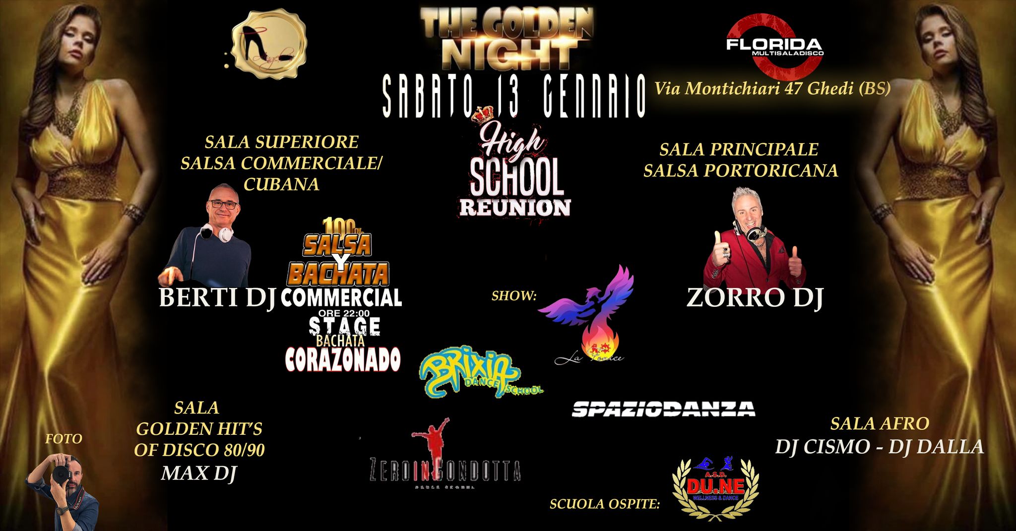 Florida Latino 'The Golden Night' 13 01 2024 High School Reunion