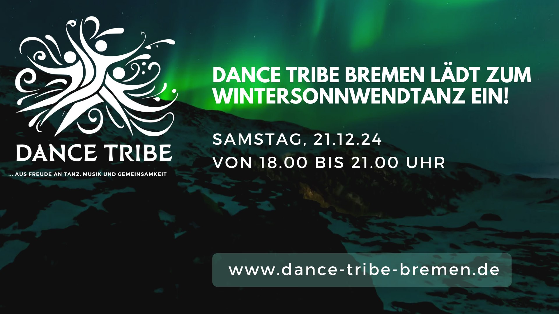 Dance Tribe Bremen "Wintersonnwendtanz" am 21.12. im tanzwerk mit JariGė, Amritha und Mijay Dee