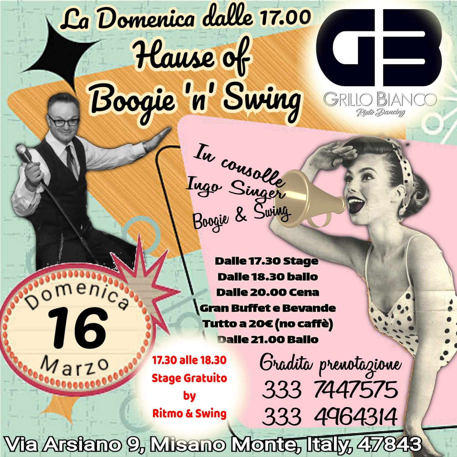 il boogie della domenica al Grillo