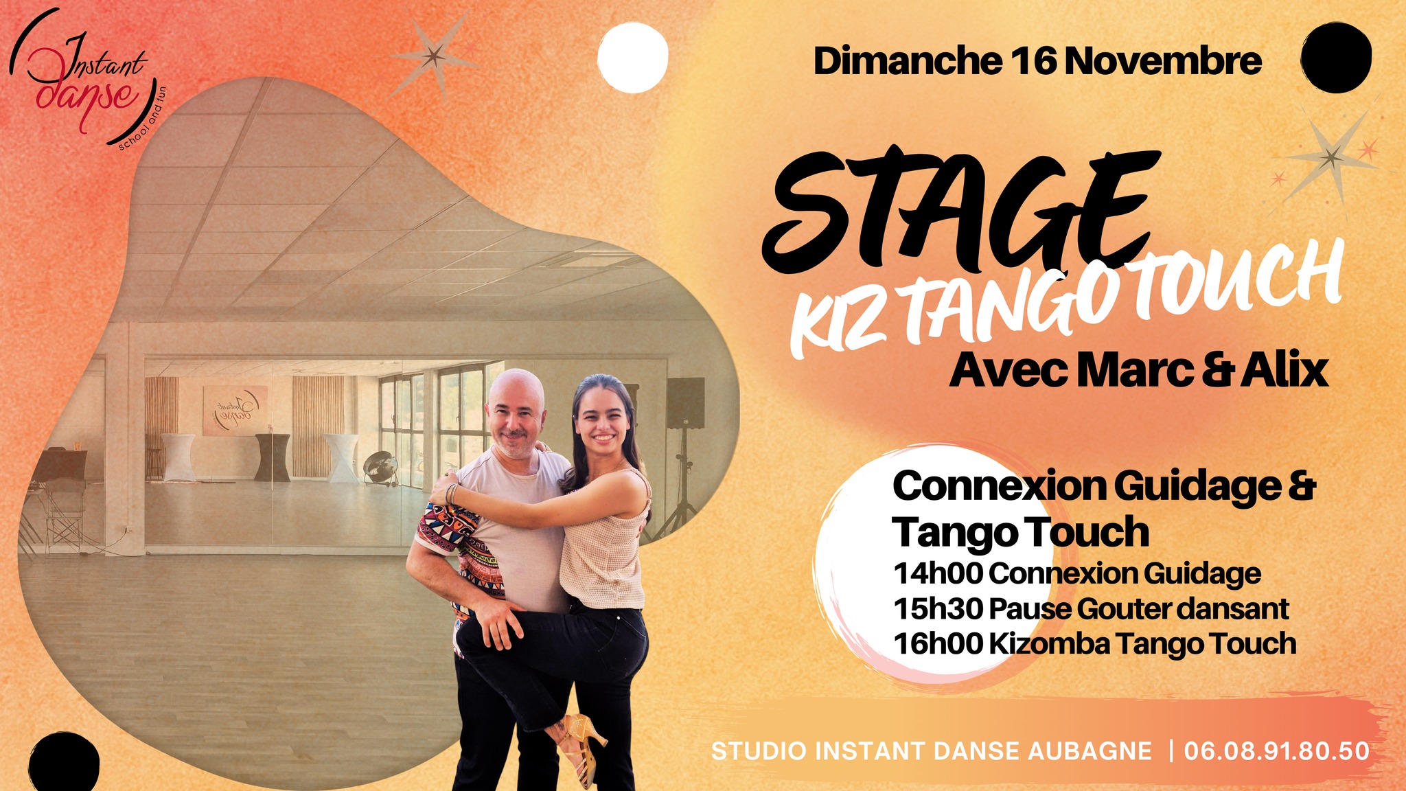 Stage Kizomba Tango Touch avec Marc & Alix