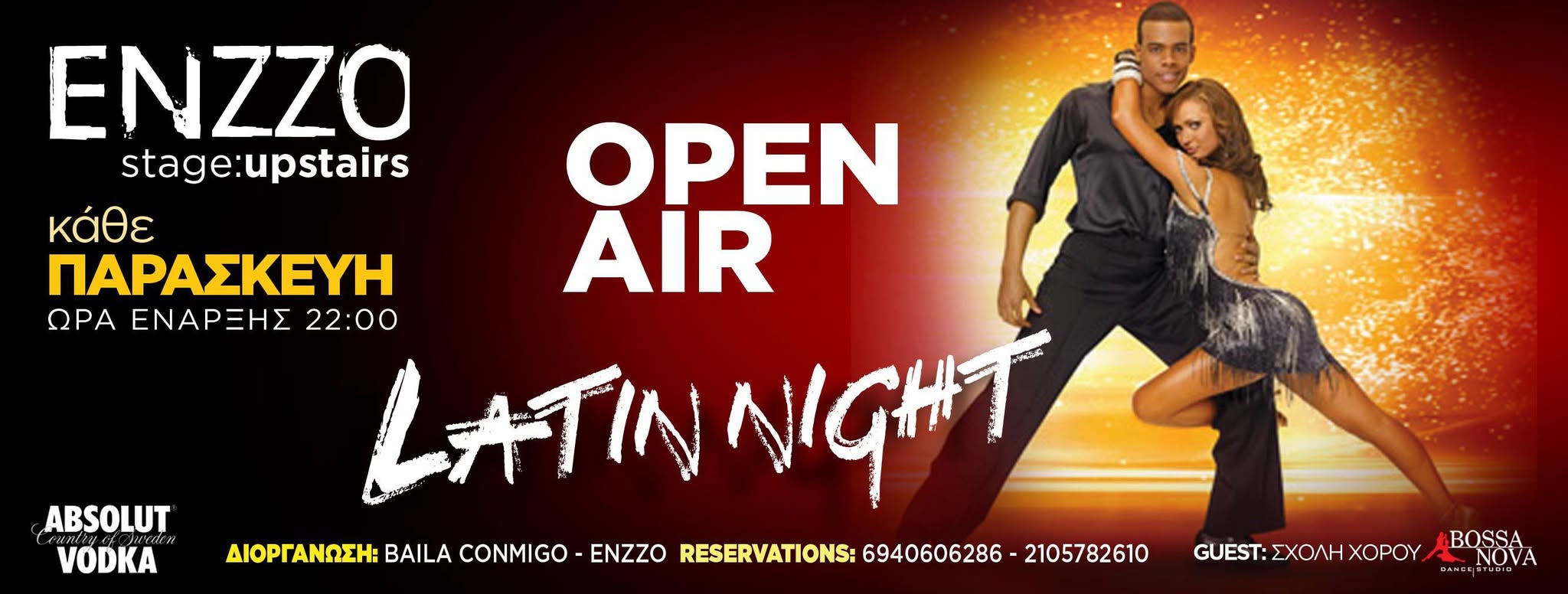 OPEN AIR LATIN NIGHT @ ENZZO UPSTAIRS!!