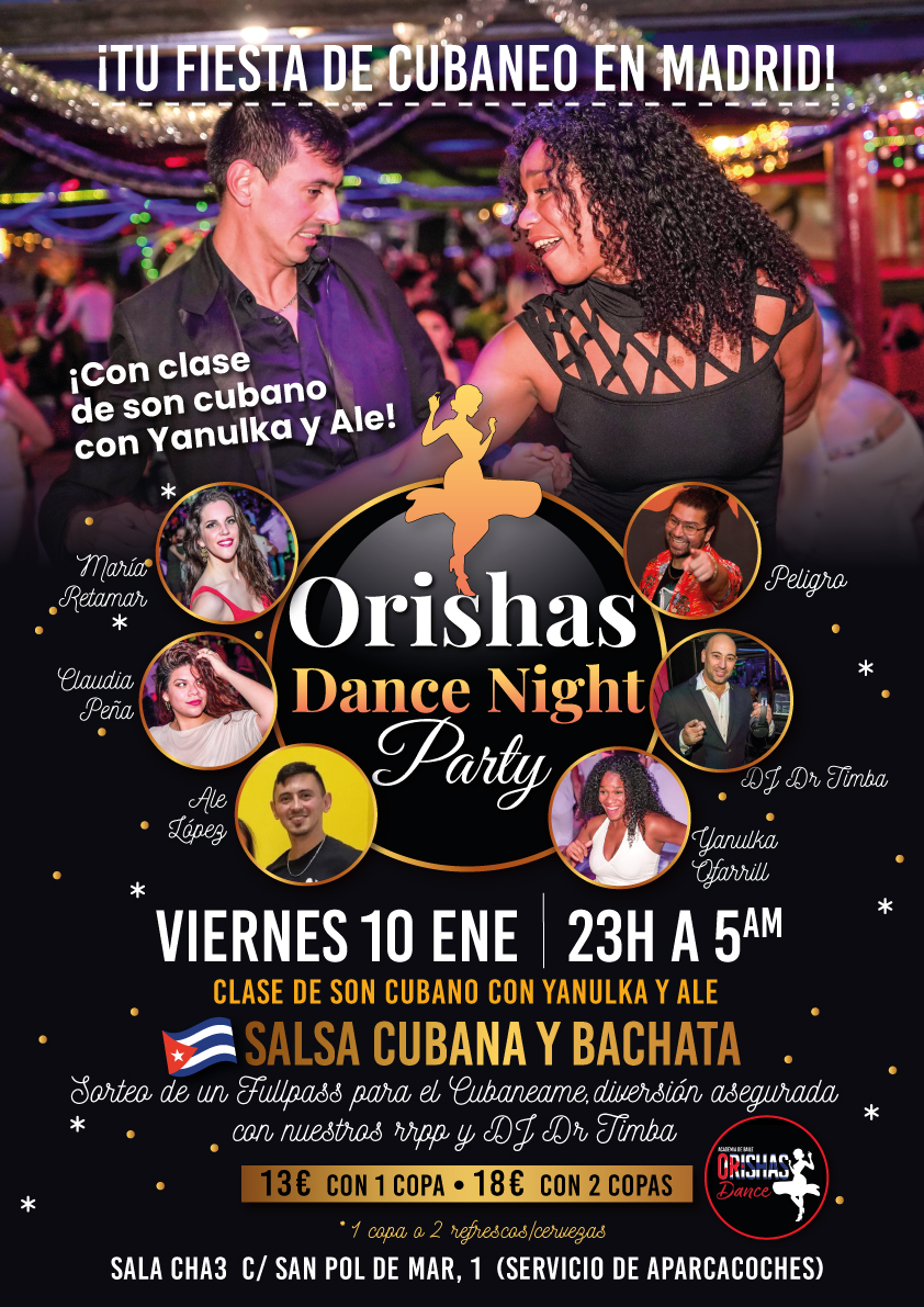 Orishas ๐ป๐๐๐๐ โ๐๐๐๐ฅ โ๐๐ฃ๐ฅ๐ช - Fiesta y cubaneo en Cha3