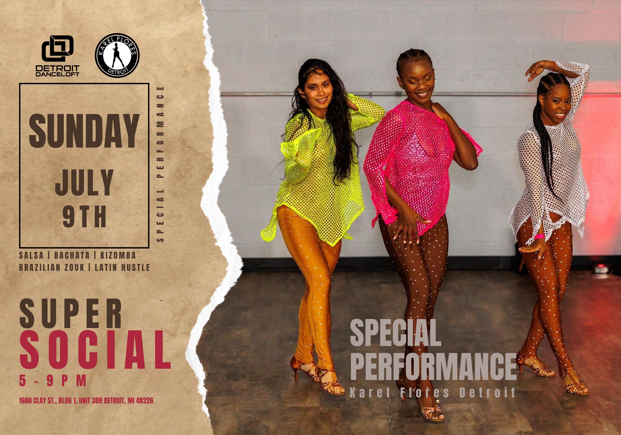 DDL Sunday Super Social - Special Performance by Karel Flores Detroit