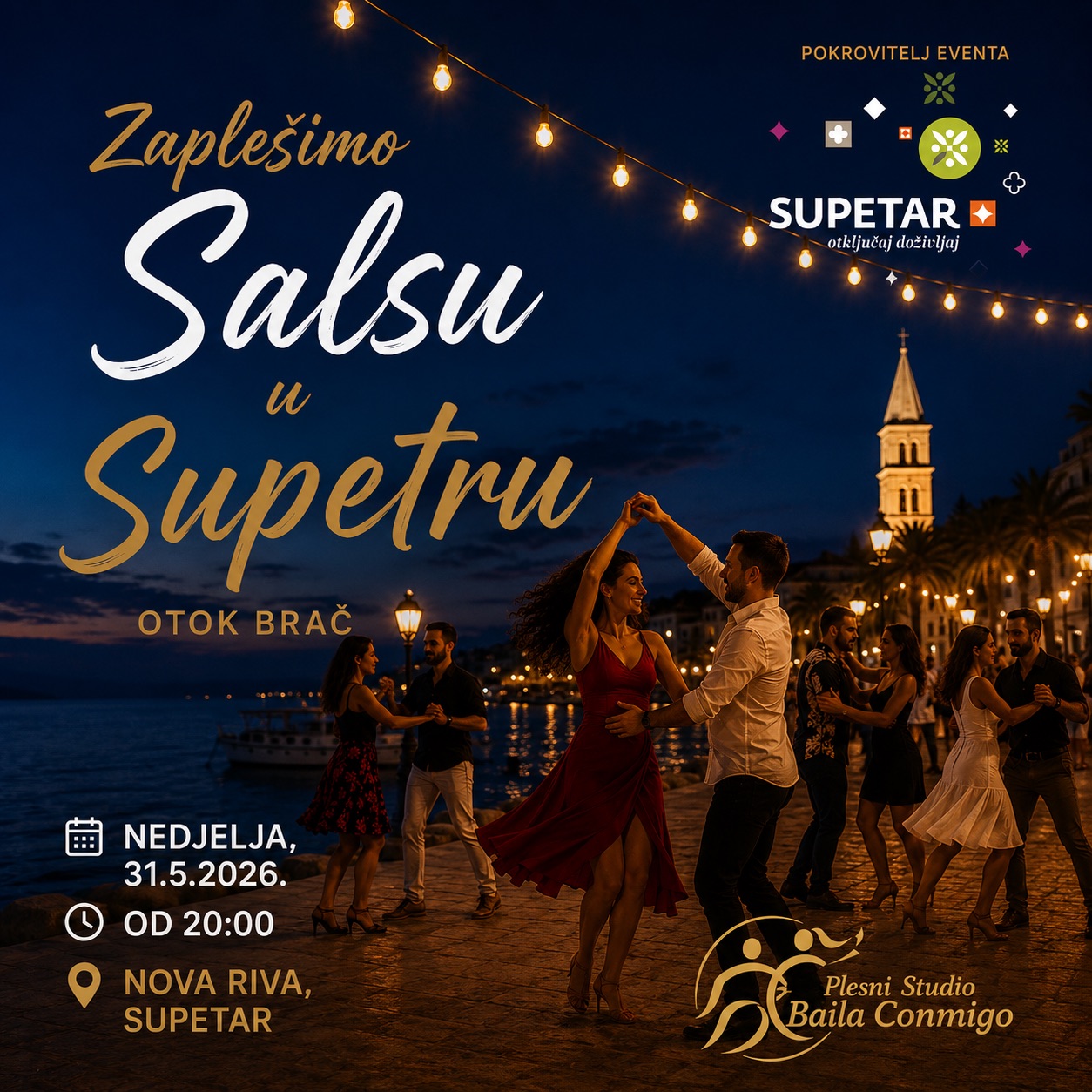 Plesna večer u Supetru