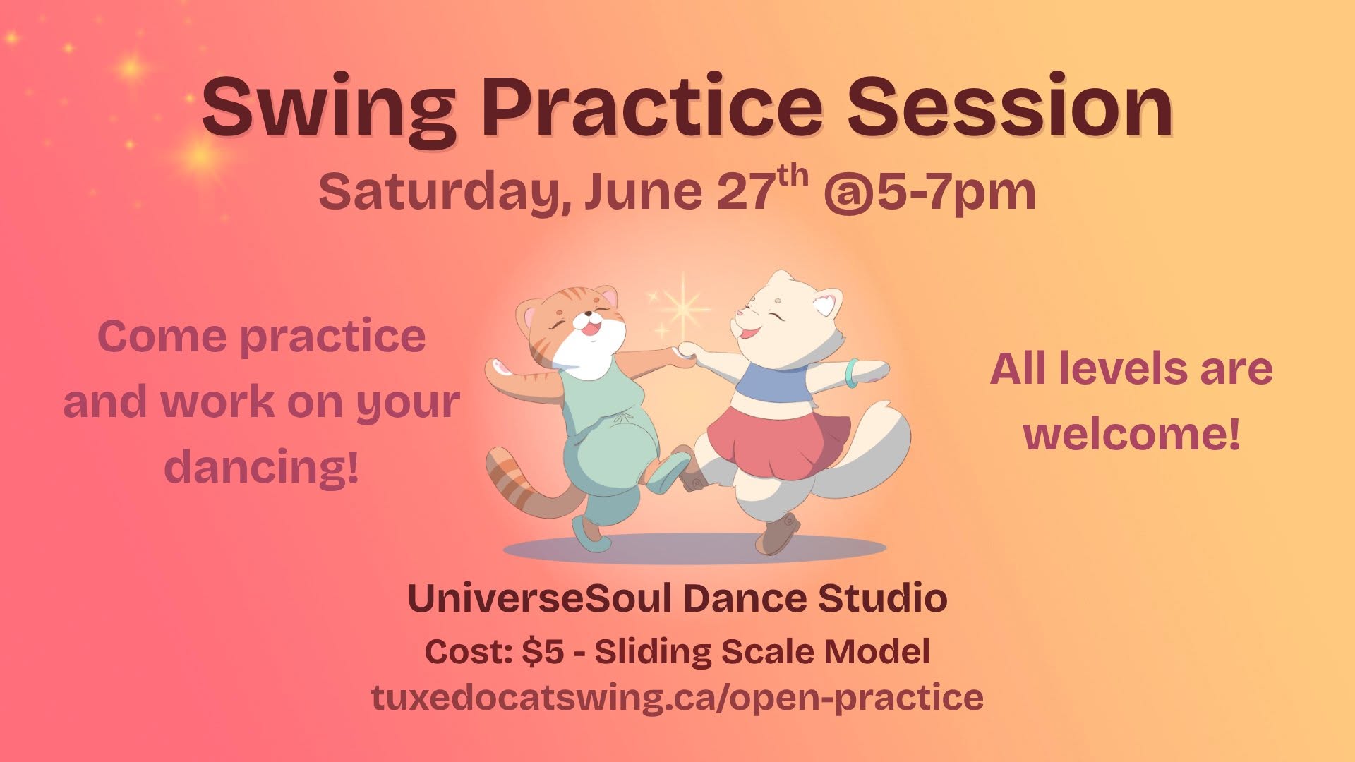 Swing Dance Open Practice Session - Lindy Hop Charleston Balboa Solo Jazz