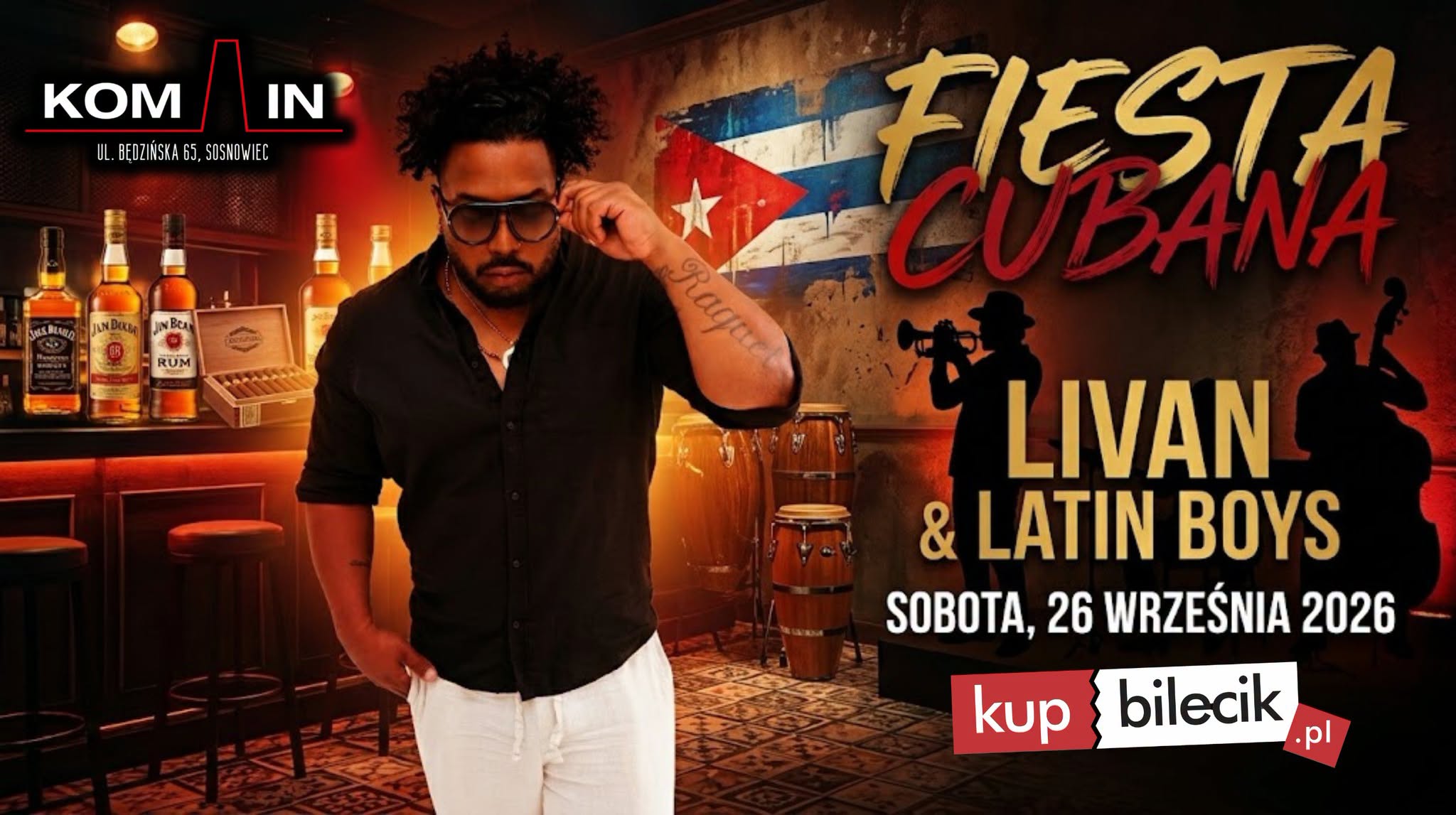 Livan & Latin Boys: Fiesta Cubana Gorąca Noc w Komin Music Cafe!