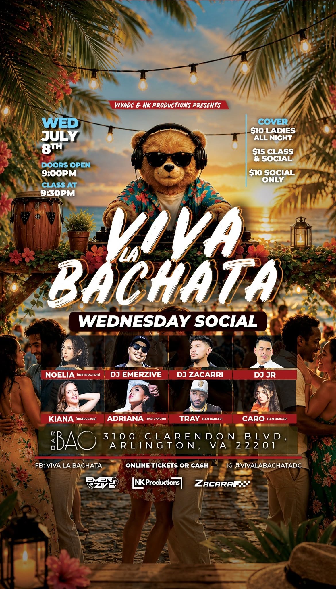 🐯Viva La Bachata Wednesday Social 💙