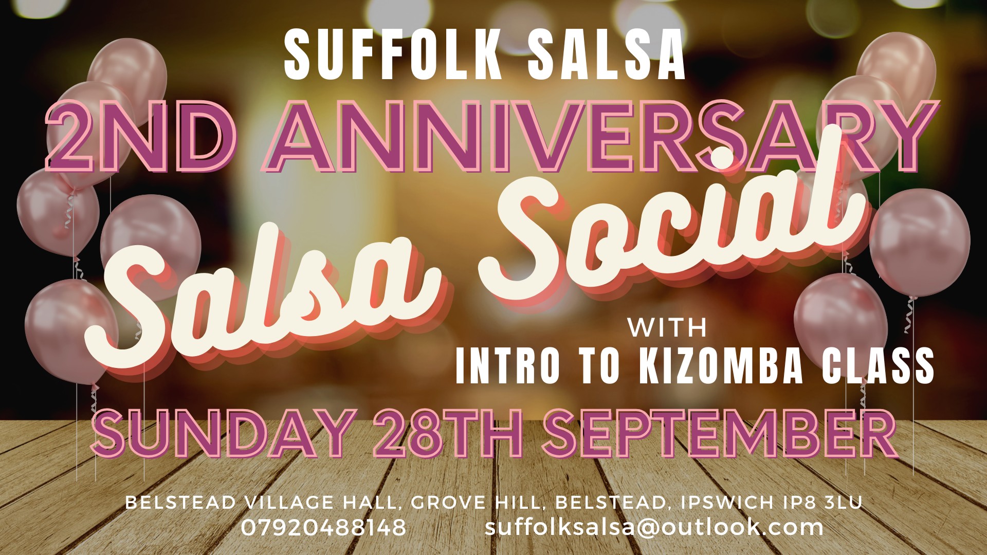 Suffolk Salsa Anniversary Afternoon Social with Kizomba Taster Class