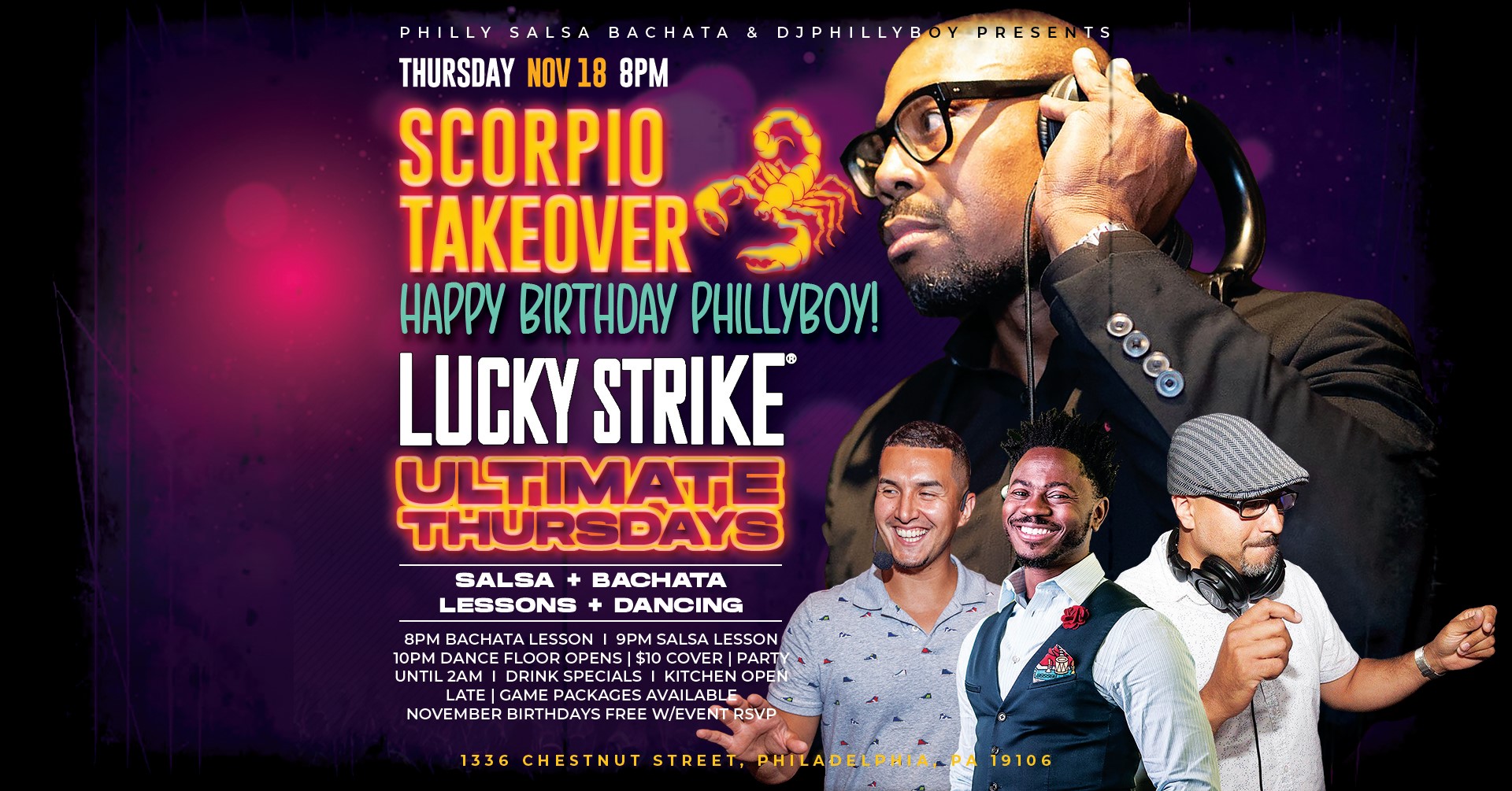 Ultimate Thursdays @Lucky Strike - Philly's Favorite Salsa & Bachata
