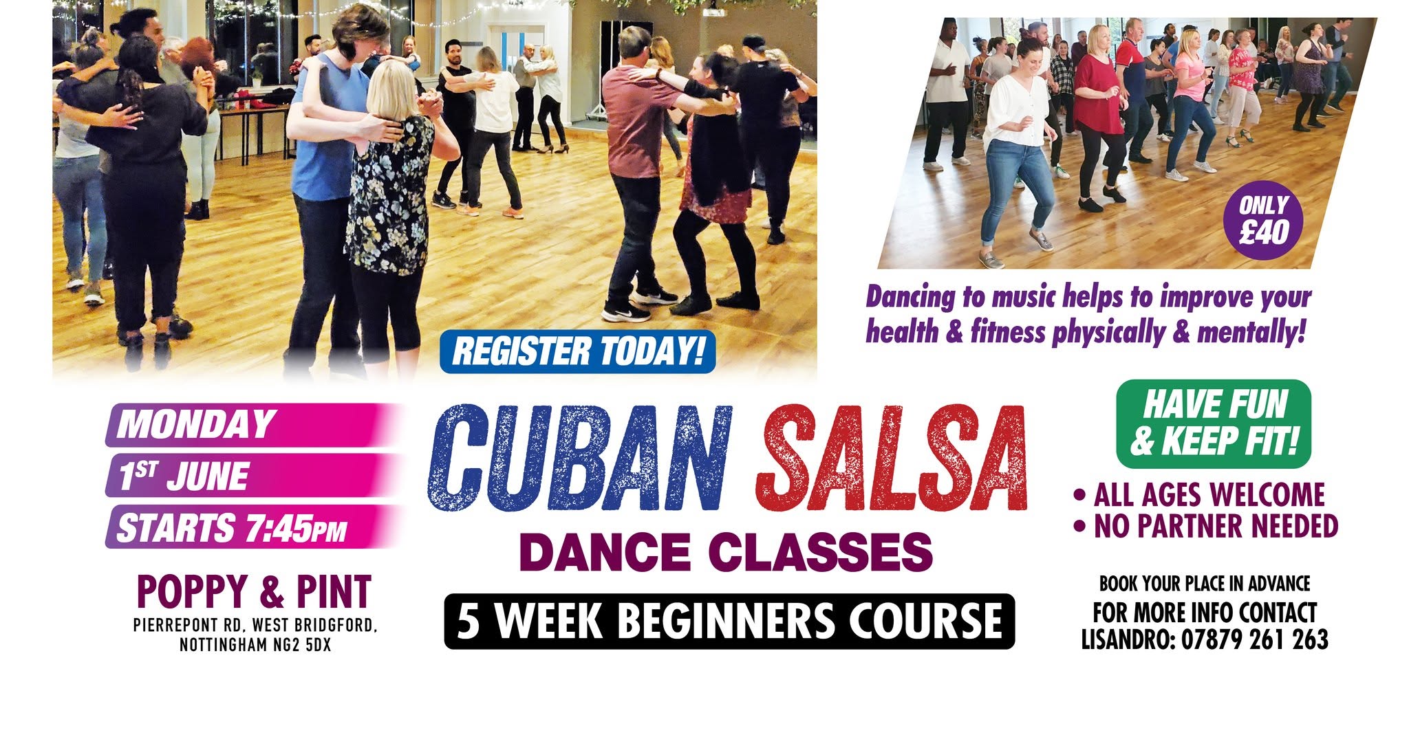 Cuban Salsa 5 Week Beginners Course at Poppy & Pint