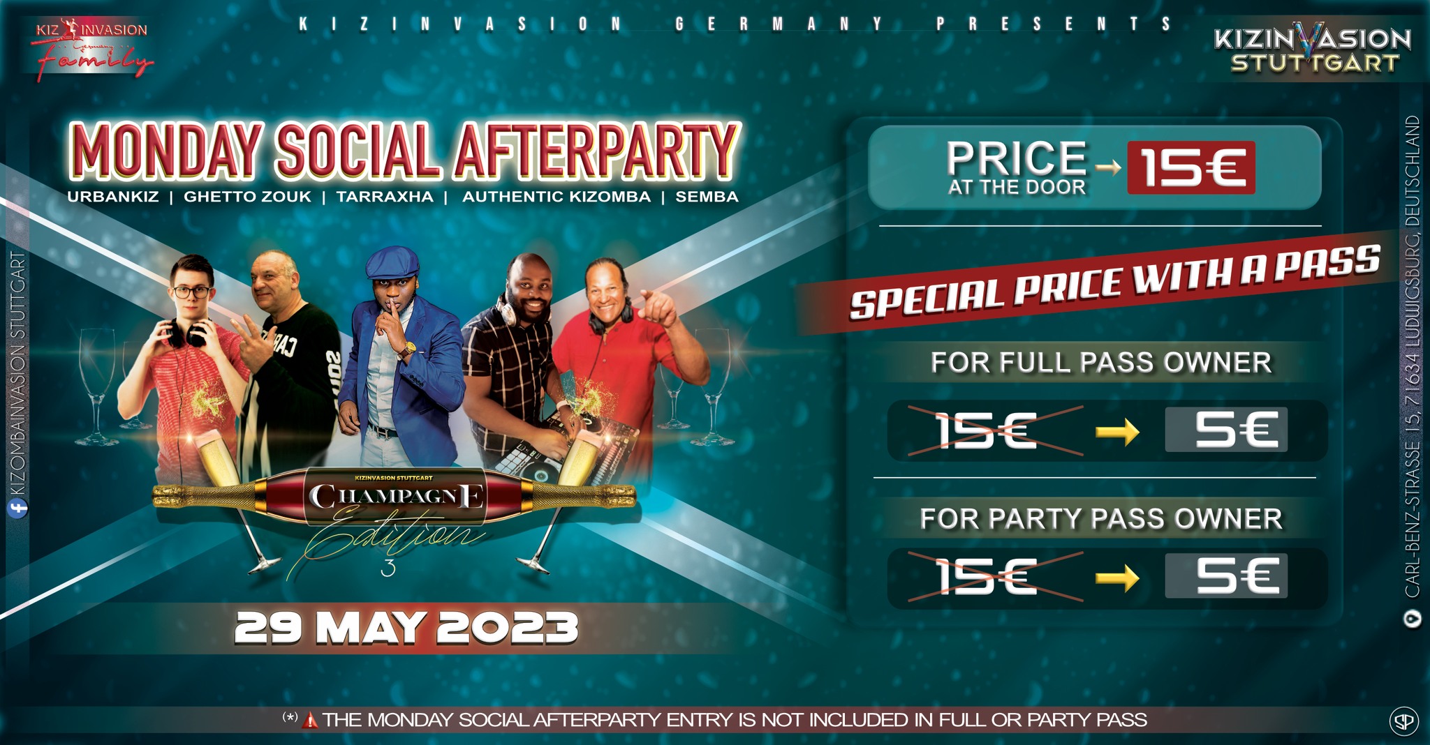 Monday Social Afterparty in Stuttgart-Ludwigsburg
