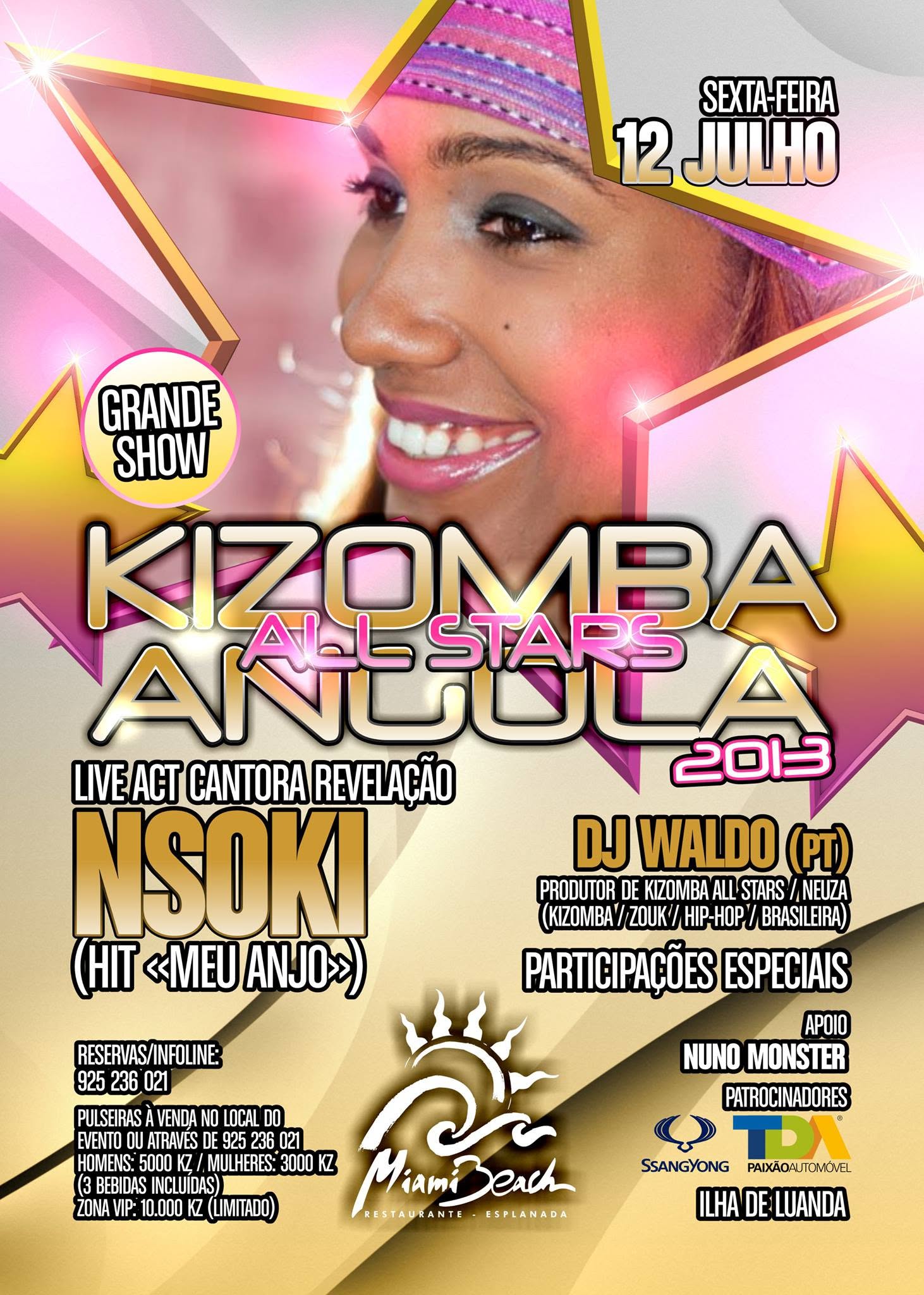 Nsoki ao vivo - Miami Beach Club - Ilha de Luanda
