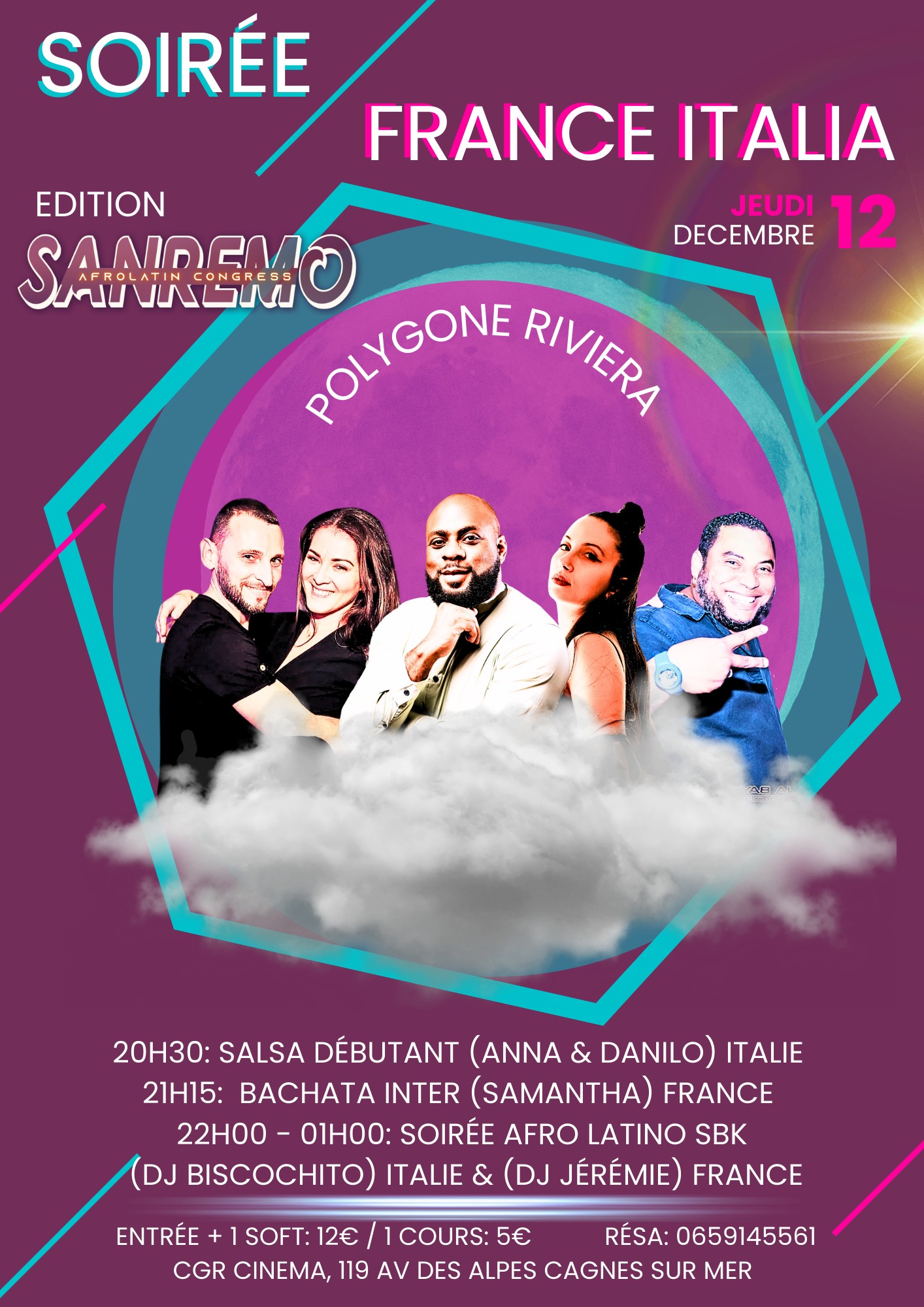 Spécial JEUDI au Polygone - Soirée France Italia + PROMO Sanremo Festival