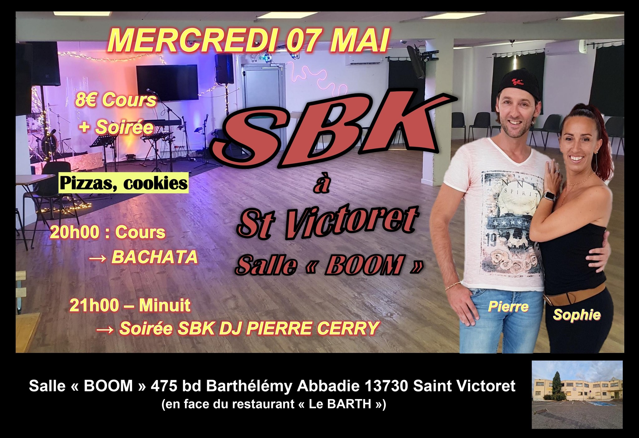 Cours & Soirée SBK - Saint Victoret Salle BOOM