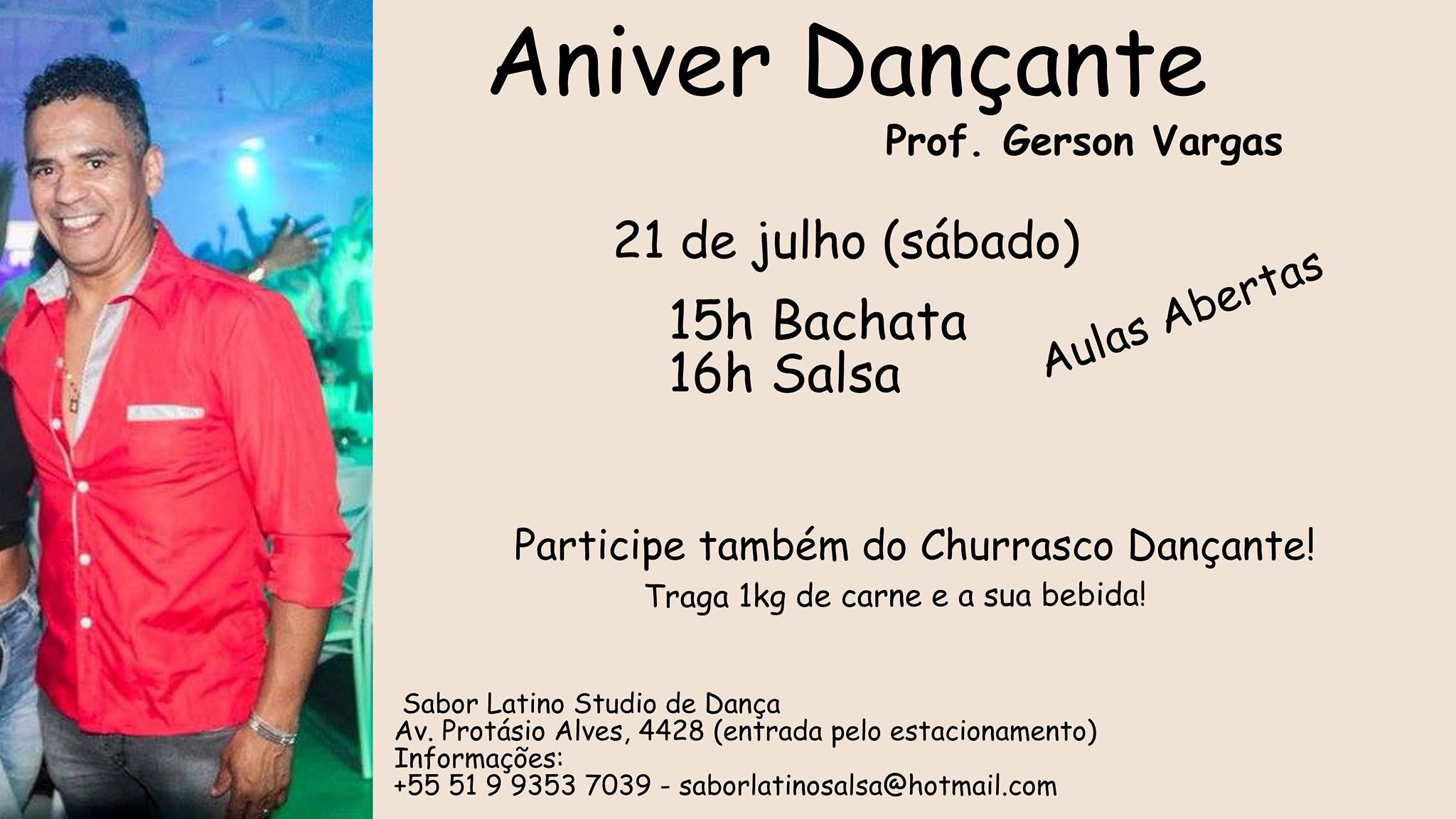 Aulas Abertas & Churrasco Dançante