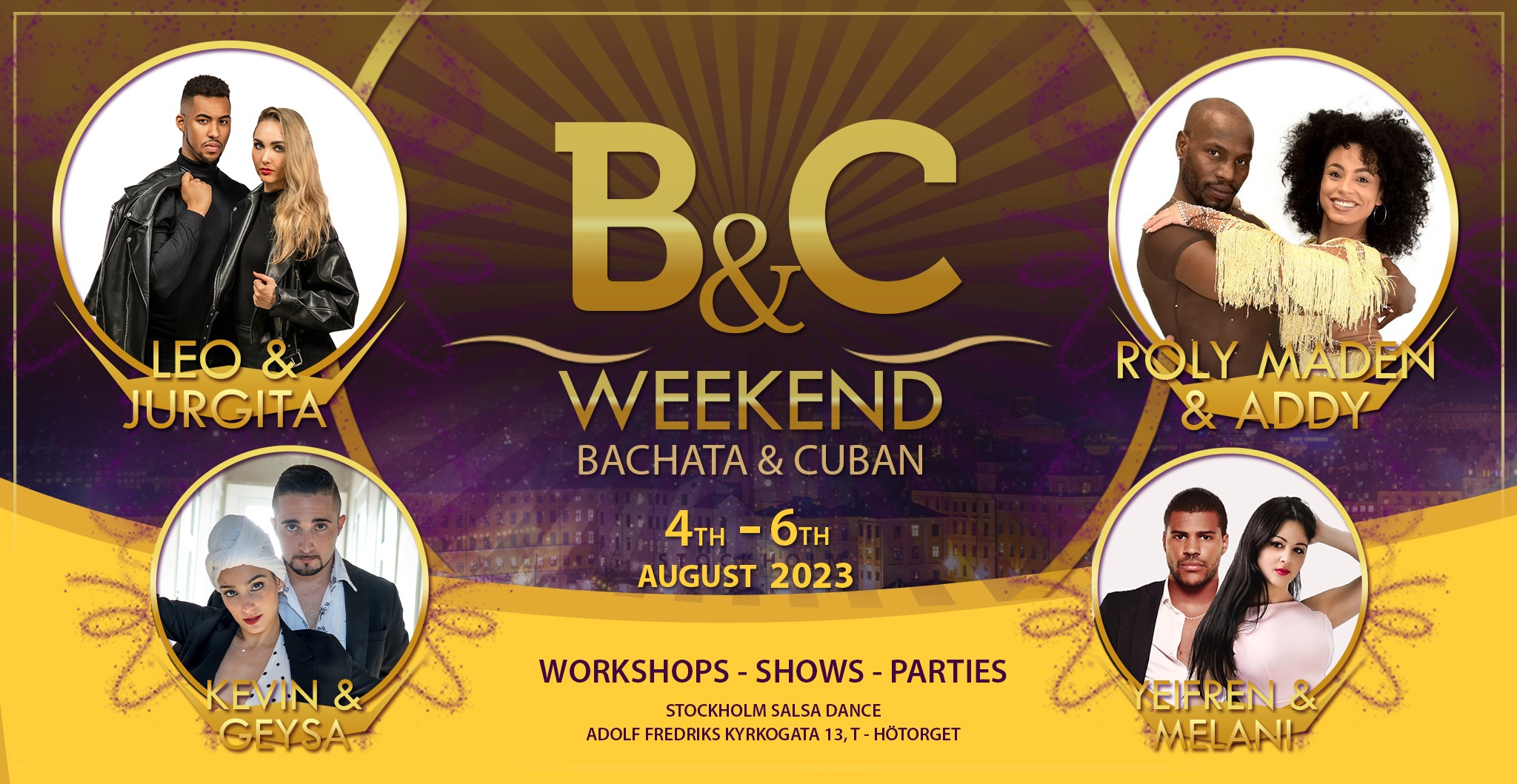 Bachata & Cuban Weekend August 4-6th 2023! 1st edition!