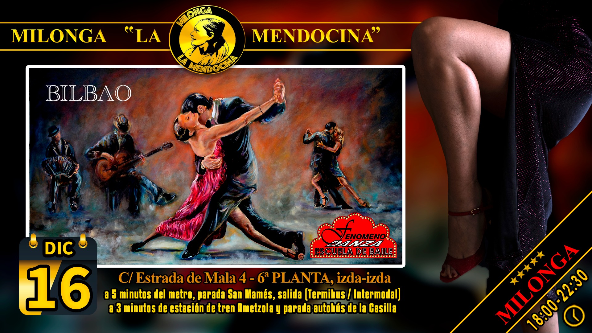 Milonga La Mendocina 16 de Diciembre 2023