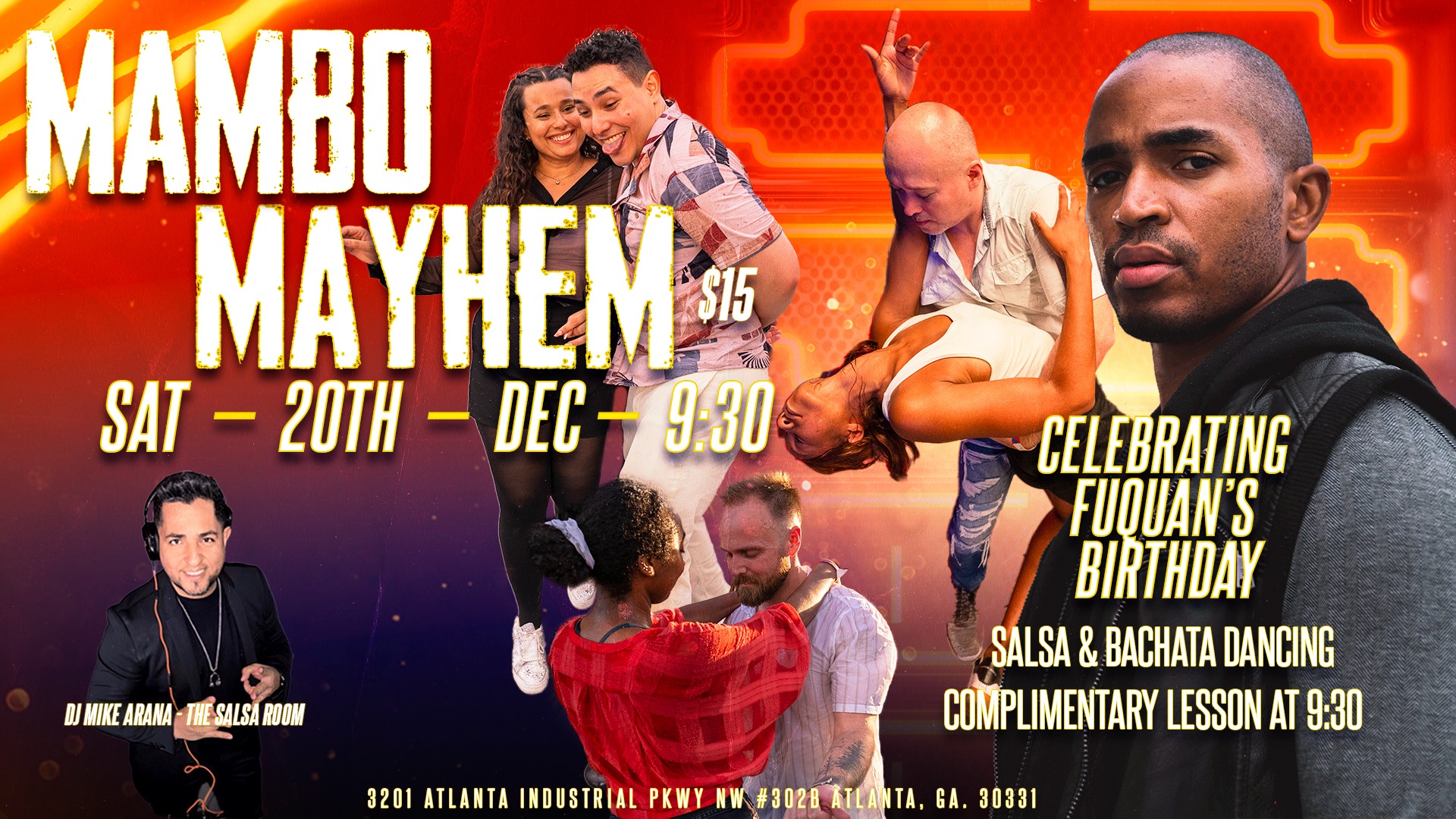 Mambo Mayhem celebrating Fuquan's Birthday