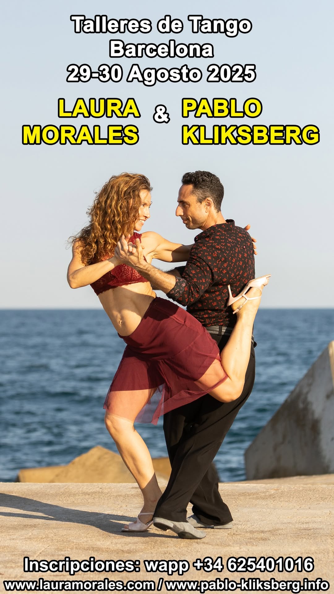 Talleres Tango con Pablo Kliksberg y Laura Morales, Barcelona 29-30 Agosto 2025
