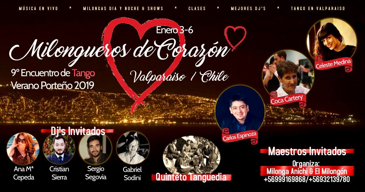 9º Encuentro de Tango "Milongueros de Corazón" Milongas y Cursos