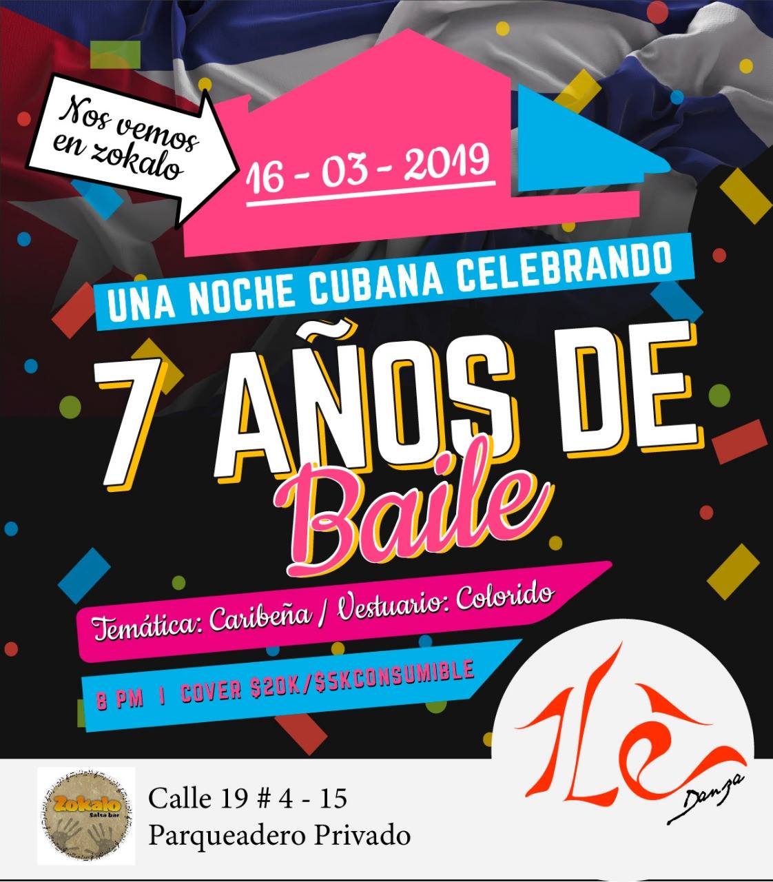 Una noche cubana celebrando 7 años de baile