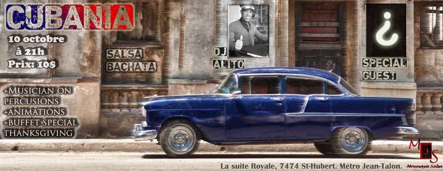 Cubania - Thanksgiving's edition - 10 octobre 2015