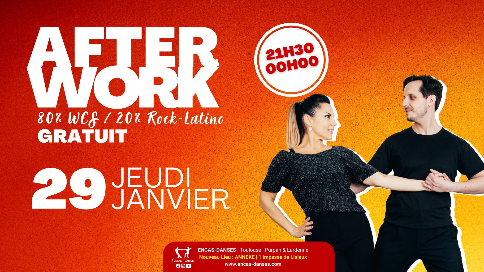 Afterwork Dansant 80% WCS - 20% Rock-Latino TOULOUSE