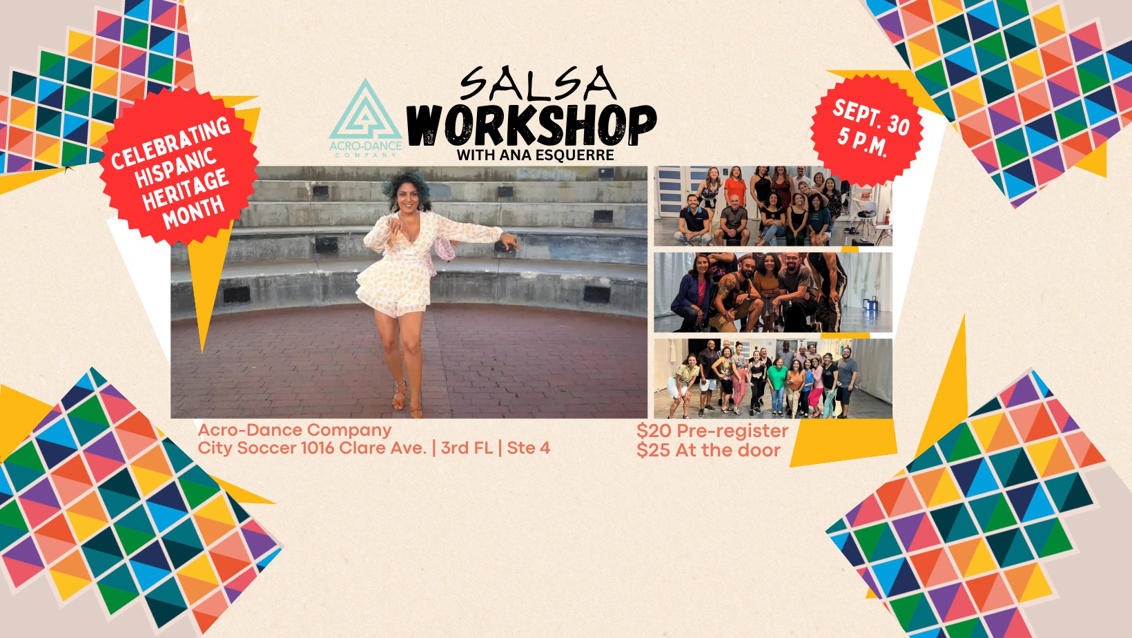 Hispanic Heritage celebration: Salsa workshop with Ana