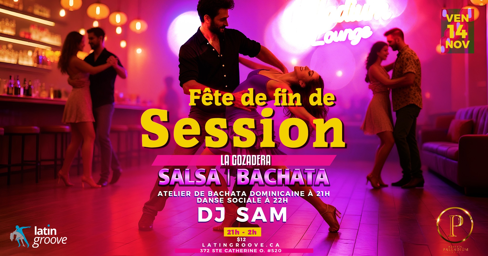 Fête de fin de Session soirée de danse salsa - Bachata