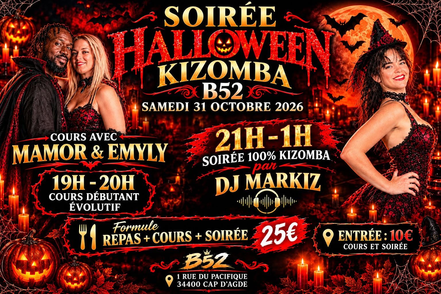 soirée kizomba à Agde