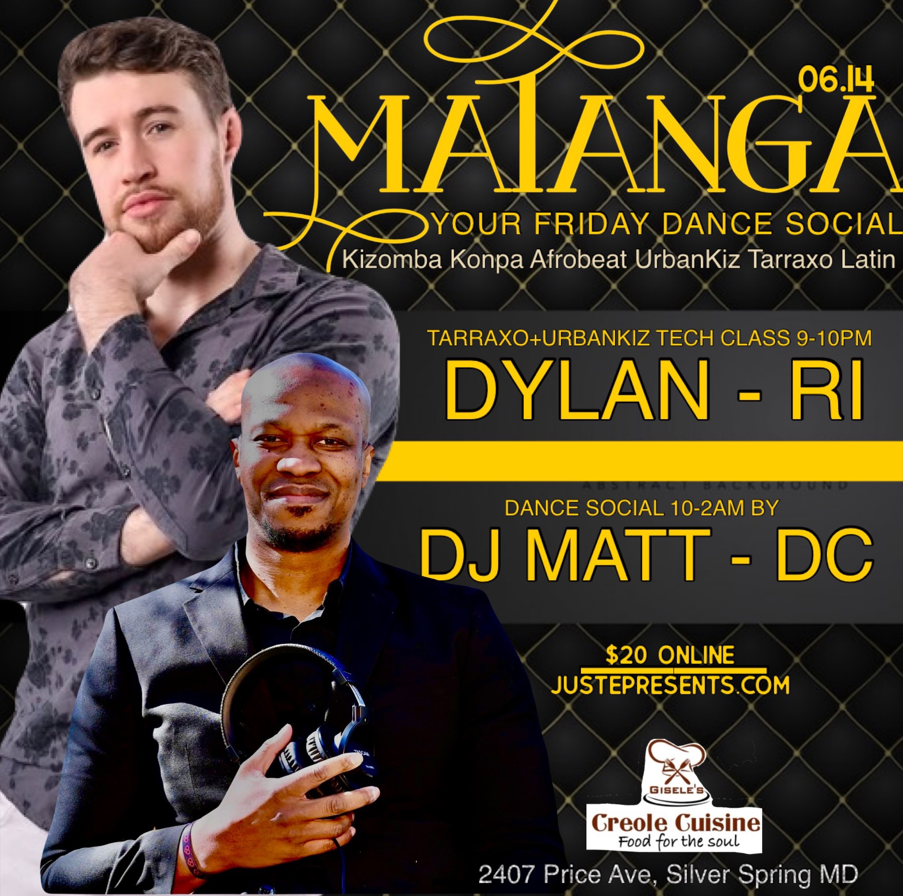 ⭐️MATANGA⭐️Montreal Global Tarraxo Competition Winner DYLAN RI + DJ MATT -DC