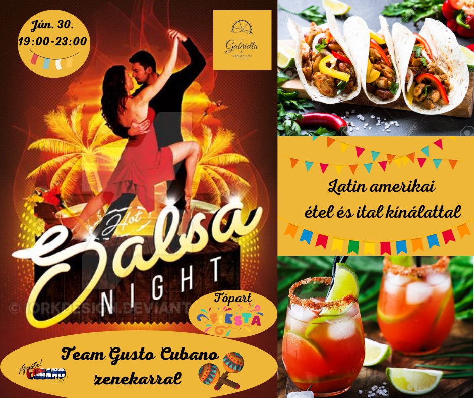 Team Gusto Cubano koncert & nyárindító latin fiesta - Tapolca-Malom tó, Hotel Gabriella FREE