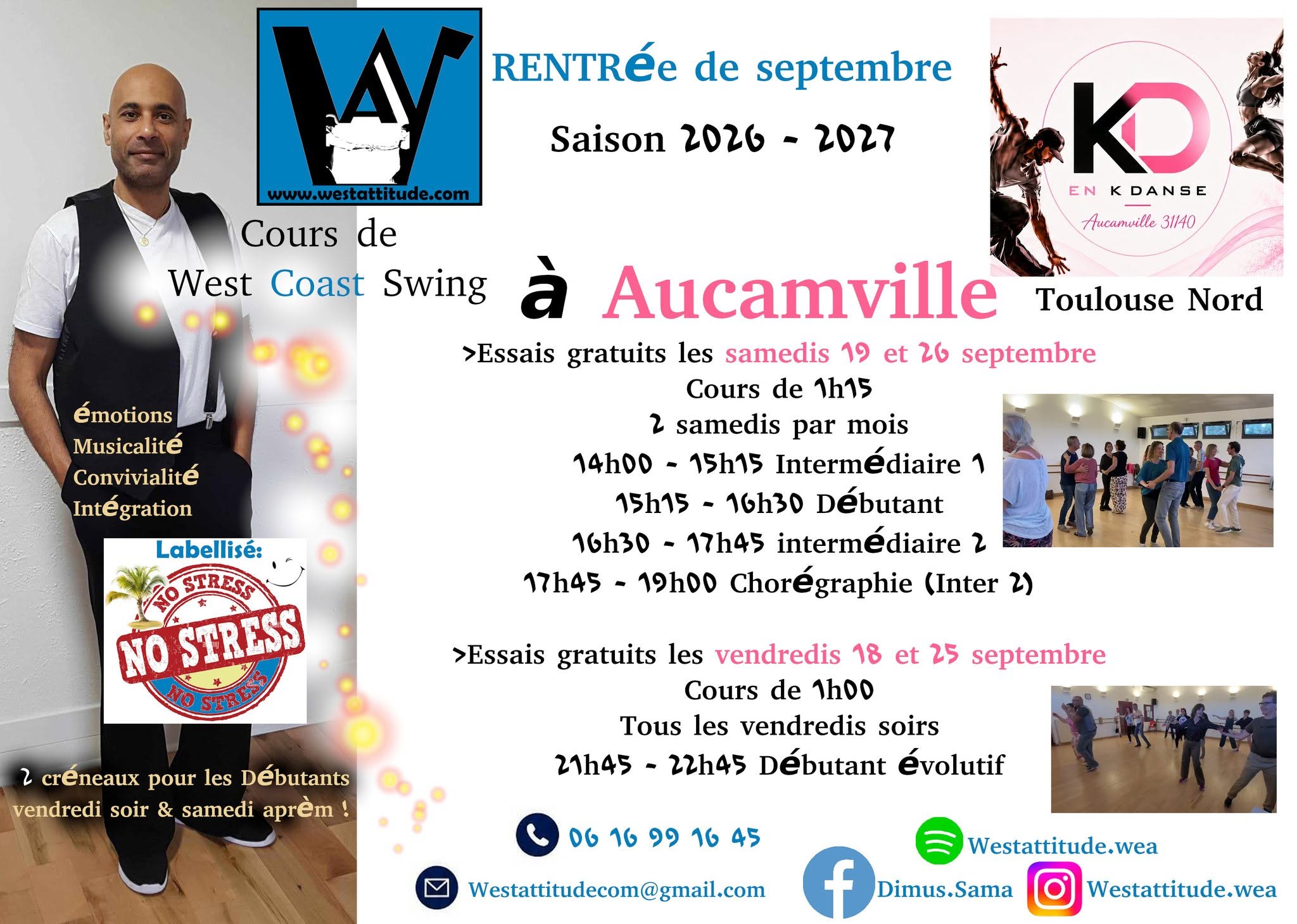 Sept 2026 Rentrée West Coast Swing à Aucamville