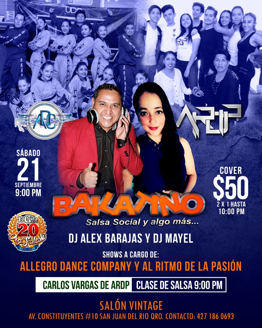 Bailatino Salsa Social San Juan del Río Querétaro
