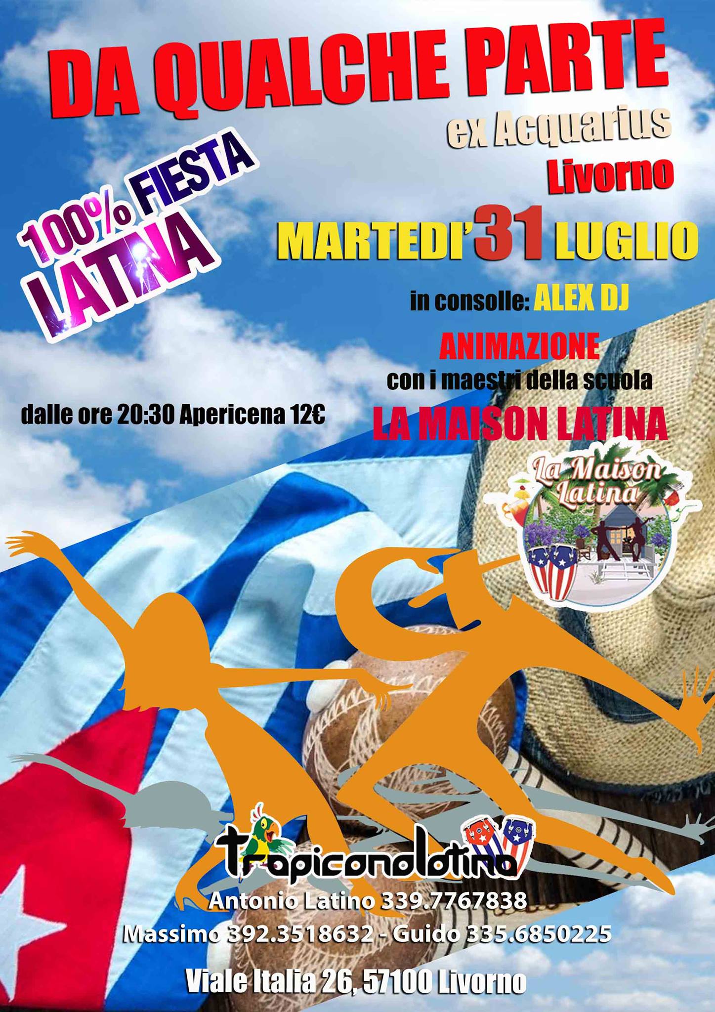 Il Martedì Latino "Da Qualche Parte" ex Acquarius Livorno