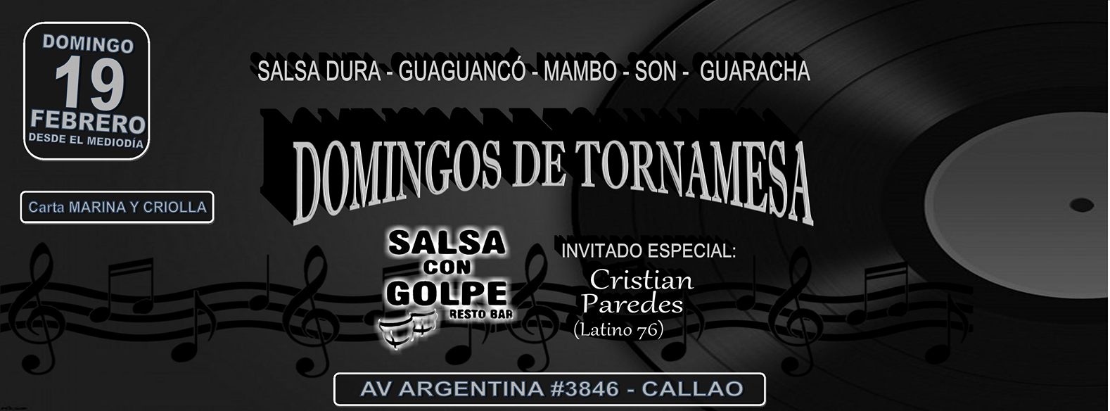 Domingos De Tornamesa En Salsa Con Golpe