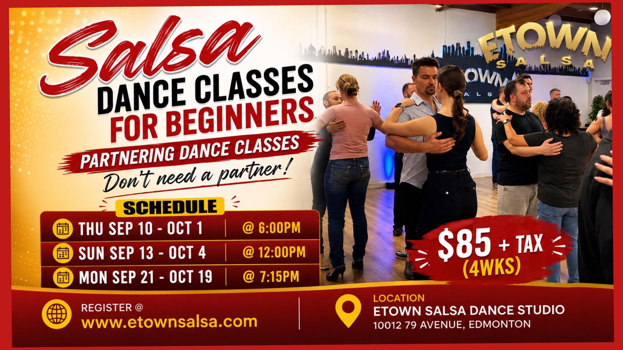 SALSA DANCE CLASSES FOR BEGINNERS