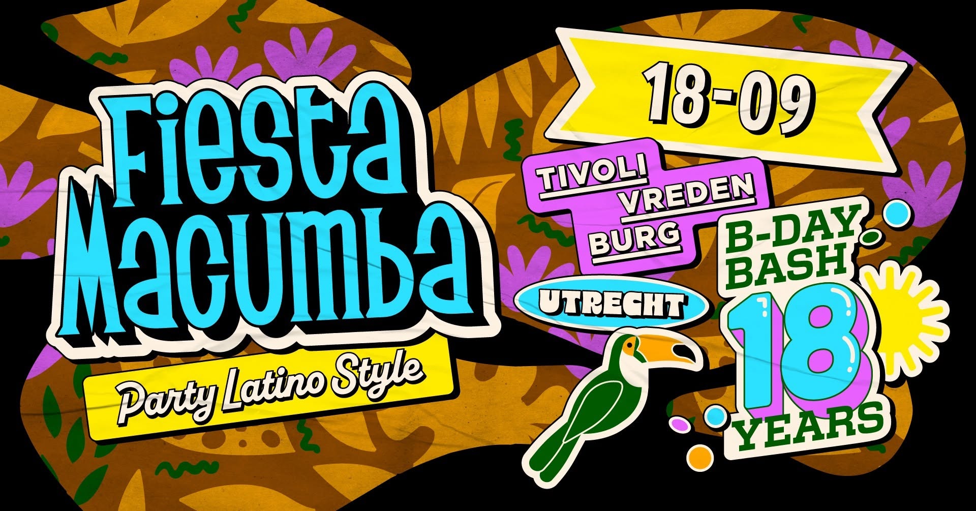 Fiesta Macumba B-Day Bash 🎂 TivoliVredenburg Utrecht