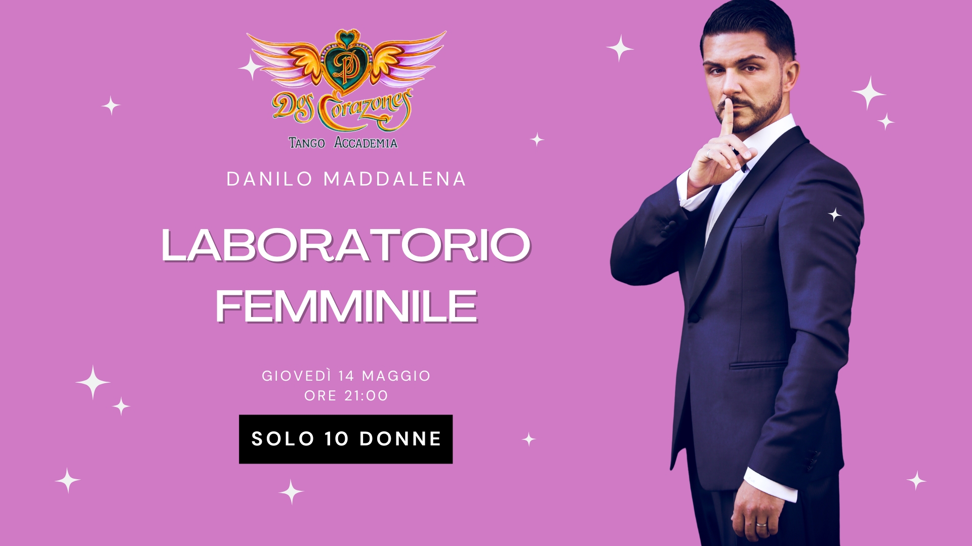 LABORATORIO FEMMINILE CON DANILO MADDALENA - 2 Corazones Tango Accademia Rimini