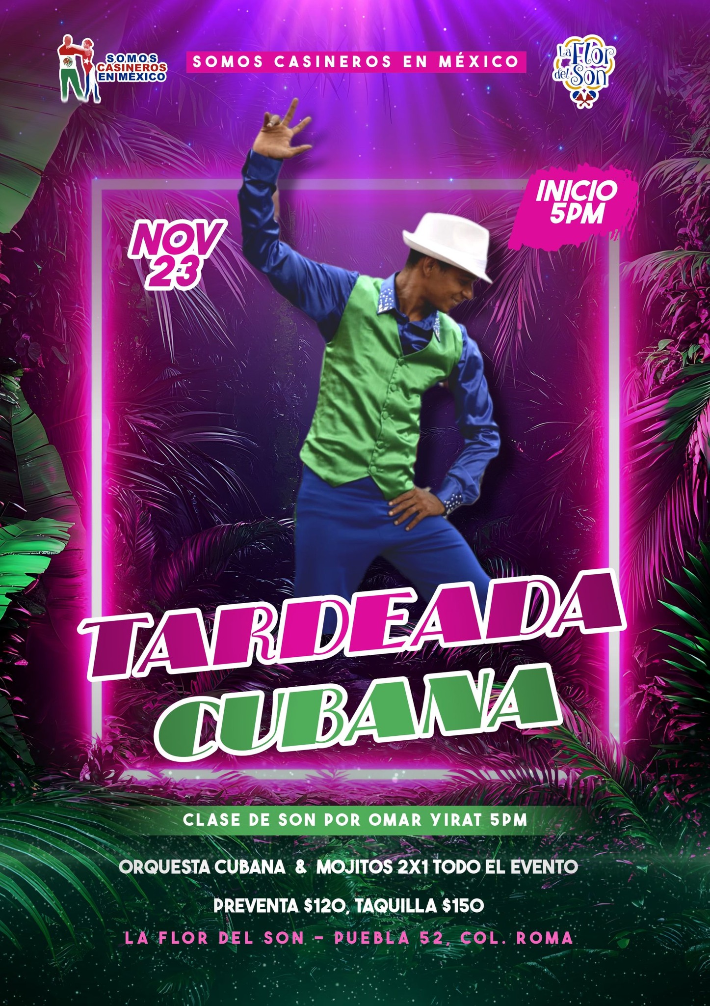 Tardeada Cubana 23 de noviembre