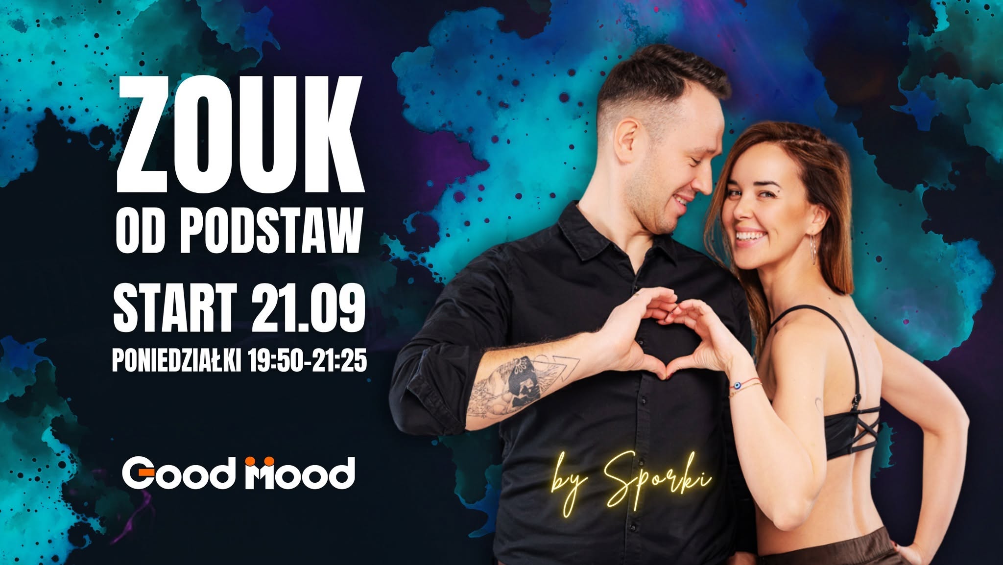 ZOUK Brazylijski od PODSTAW by Sporki ★ 21.09.2026 ★ NOWY Kurs Tańca Katowice