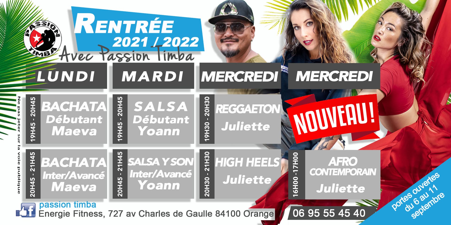 Rentrée des cours de danses 2021-2022 avec PT