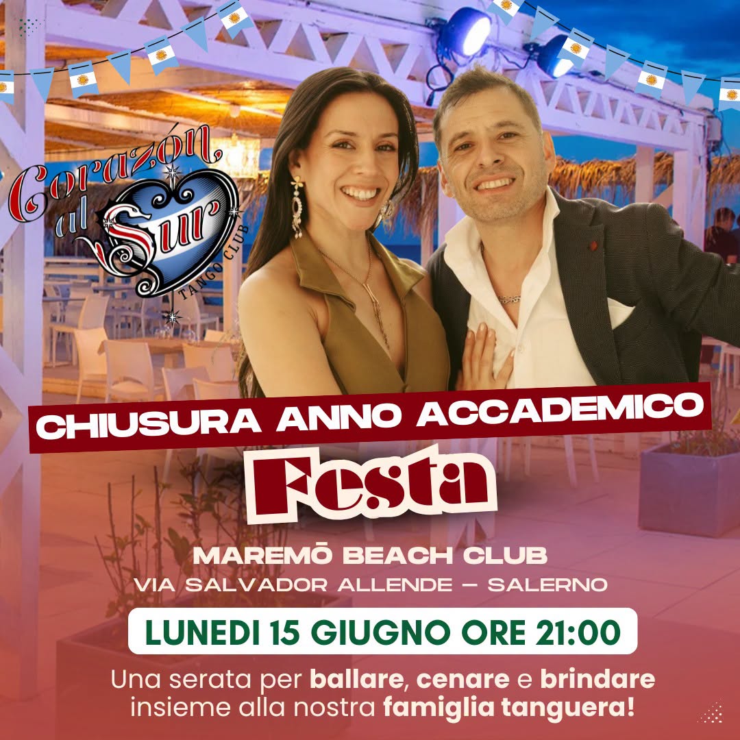 Festa di tango chiusura anno accademico Corazon al Sur