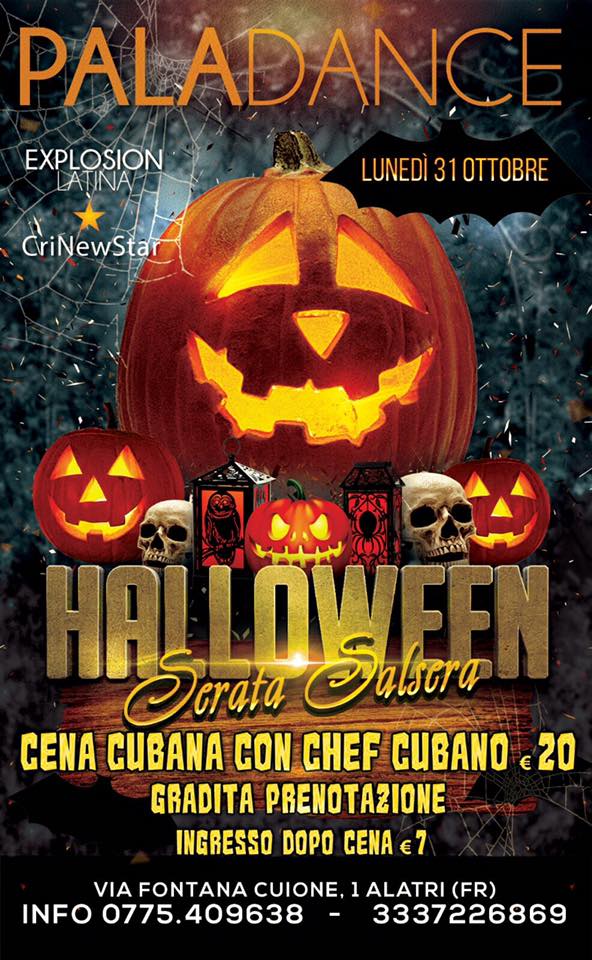 HALLOWEEN SALSERO AL PALADANCE con CENA CUBANA