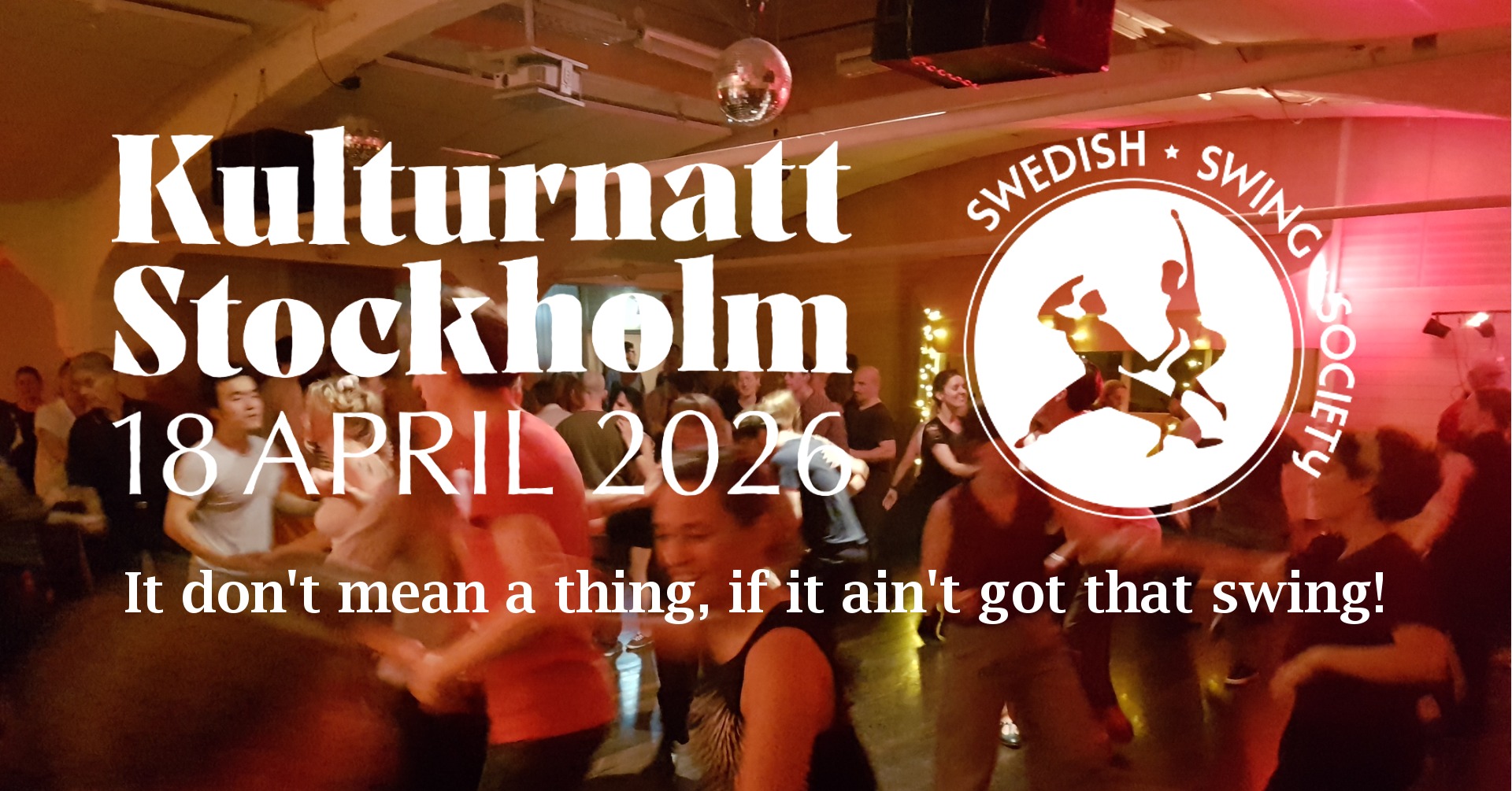 Kulturnatt 2026 på Swedish Swing Society!