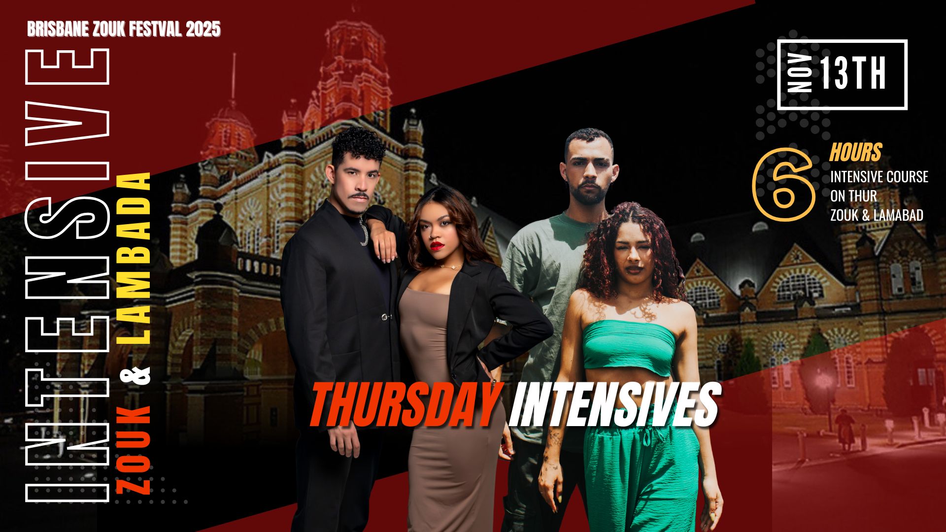Zouk & Lambada Intensive Thur 13th - BZF 2025