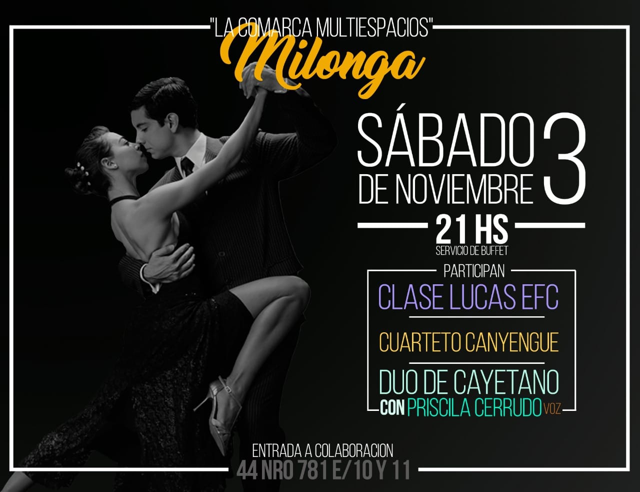 Milonga en La Comarca Multiespacio
